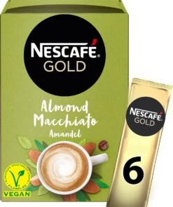 Nescafé Gold Almond Macchiato Oploskoffie - 6 Doosjes à 6 Zakjes 12 Nescafé Gold Almond Macchiato Oploskoffie - 6 Doosjes à 6 Zakjes -Koffiebenodigdheden Winkel 1005x1200 1