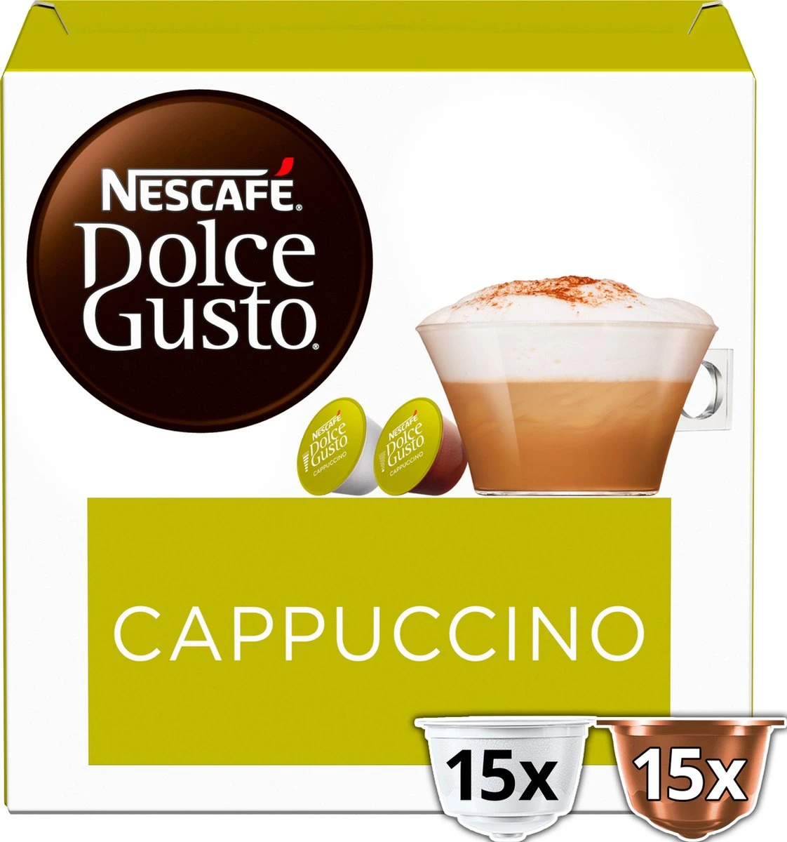 Nescafé Dolce Gusto Cappuccino Capsules - 90 Koffiecups 6 Nescafé Dolce Gusto Cappuccino Capsules - 90 Koffiecups - Afbeelding 4