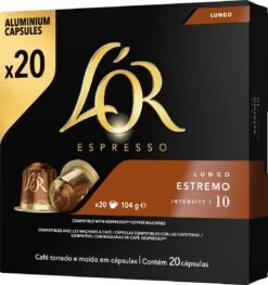 L'OR Lungo Estremo (10) - 10 X 20 Koffiecups 22 L'OR Lungo Estremo (10) - 10 X 20 Koffiecups -Koffiebenodigdheden Winkel 1128x1200 3