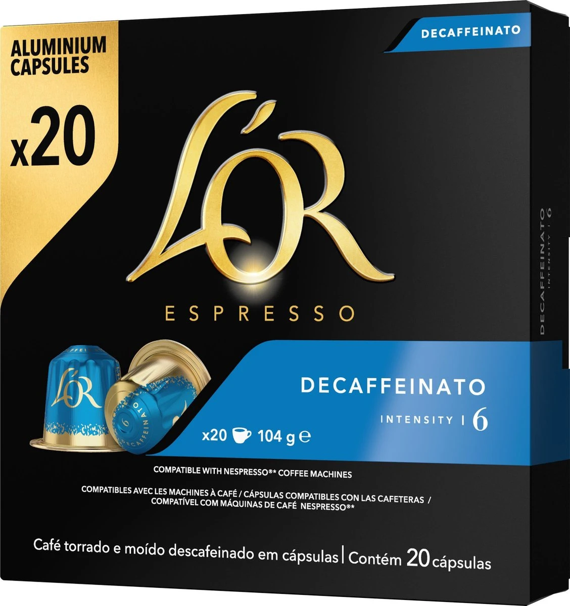L'OR Espresso Decaffeinato (6) - 10 X 20 Koffiecups 12 L'OR Espresso Decaffeinato (6) - 10 X 20 Koffiecups - Afbeelding 10