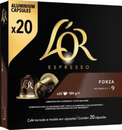 L'OR Espresso Forza Koffiecups - Intensiteit 9/12 - 10 X 20 Capsules 26 L'OR Espresso Forza Koffiecups - Intensiteit 9/12 - 10 X 20 Capsules -Koffiebenodigdheden Winkel 1129x1200 2