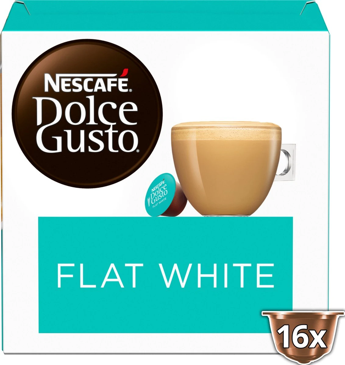 Nescafé Dolce Gusto Flat White Capsules - 48 Koffiecups 5 Nescafé Dolce Gusto Flat White Capsules - 48 Koffiecups - Afbeelding 3