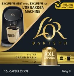 L'OR BARISTA XXL Filter Grand Matin (5) - 5 X 10 Koffiecups 23 L'OR BARISTA XXL Filter Grand Matin (5) - 5 X 10 Koffiecups -Koffiebenodigdheden Winkel 1169x1200