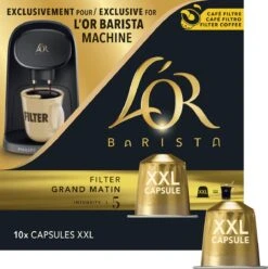 L'OR BARISTA XXL Filter Grand Matin (5) - 5 X 10 Koffiecups 19 L'OR BARISTA XXL Filter Grand Matin (5) - 5 X 10 Koffiecups -Koffiebenodigdheden Winkel 1195x1200