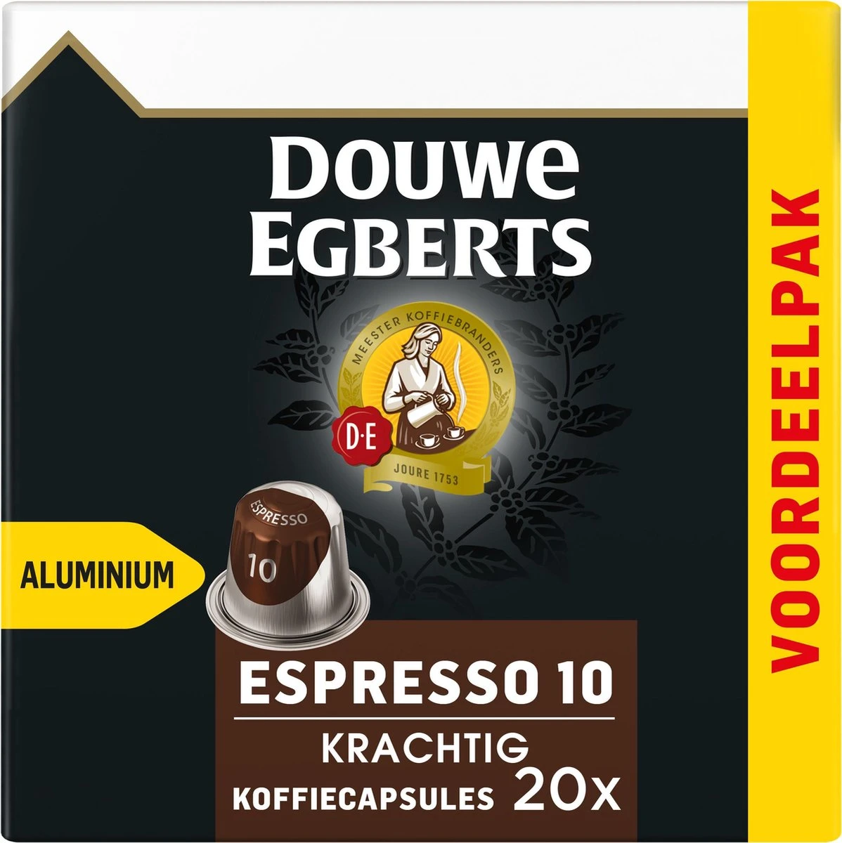 Douwe Egberts Espresso Krachtig Koffiecups - Intensiteit 10/12 - 10 X 20 Capsules 4 Douwe Egberts Espresso Krachtig Koffiecups - Intensiteit 10/12 - 10 X 20 Capsules - Afbeelding 2