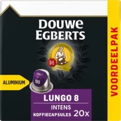 Douwe Egberts Lungo Intens Koffiecups - Intensiteit 8/12 - 10 X 20 Capsules 18 Douwe Egberts Lungo Intens Koffiecups - Intensiteit 8/12 - 10 X 20 Capsules -Koffiebenodigdheden Winkel 1198x1200