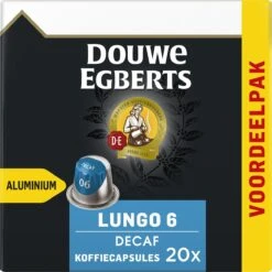 Douwe Egberts Lungo Decaf (6) - 10 X 20 Koffiecups -Koffiebenodigdheden Winkel 1198x1200 4