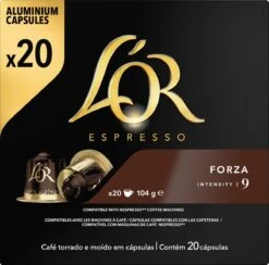 L'OR Espresso Forza Koffiecups - Intensiteit 9/12 - 10 X 20 Capsules 25 L'OR Espresso Forza Koffiecups - Intensiteit 9/12 - 10 X 20 Capsules -Koffiebenodigdheden Winkel 1200x1187 4