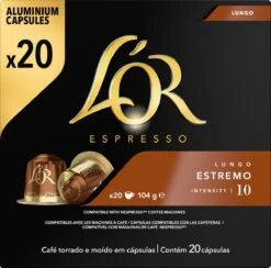 L'OR Lungo Estremo (10) - 10 X 20 Koffiecups 23 L'OR Lungo Estremo (10) - 10 X 20 Koffiecups -Koffiebenodigdheden Winkel 1200x1187 6