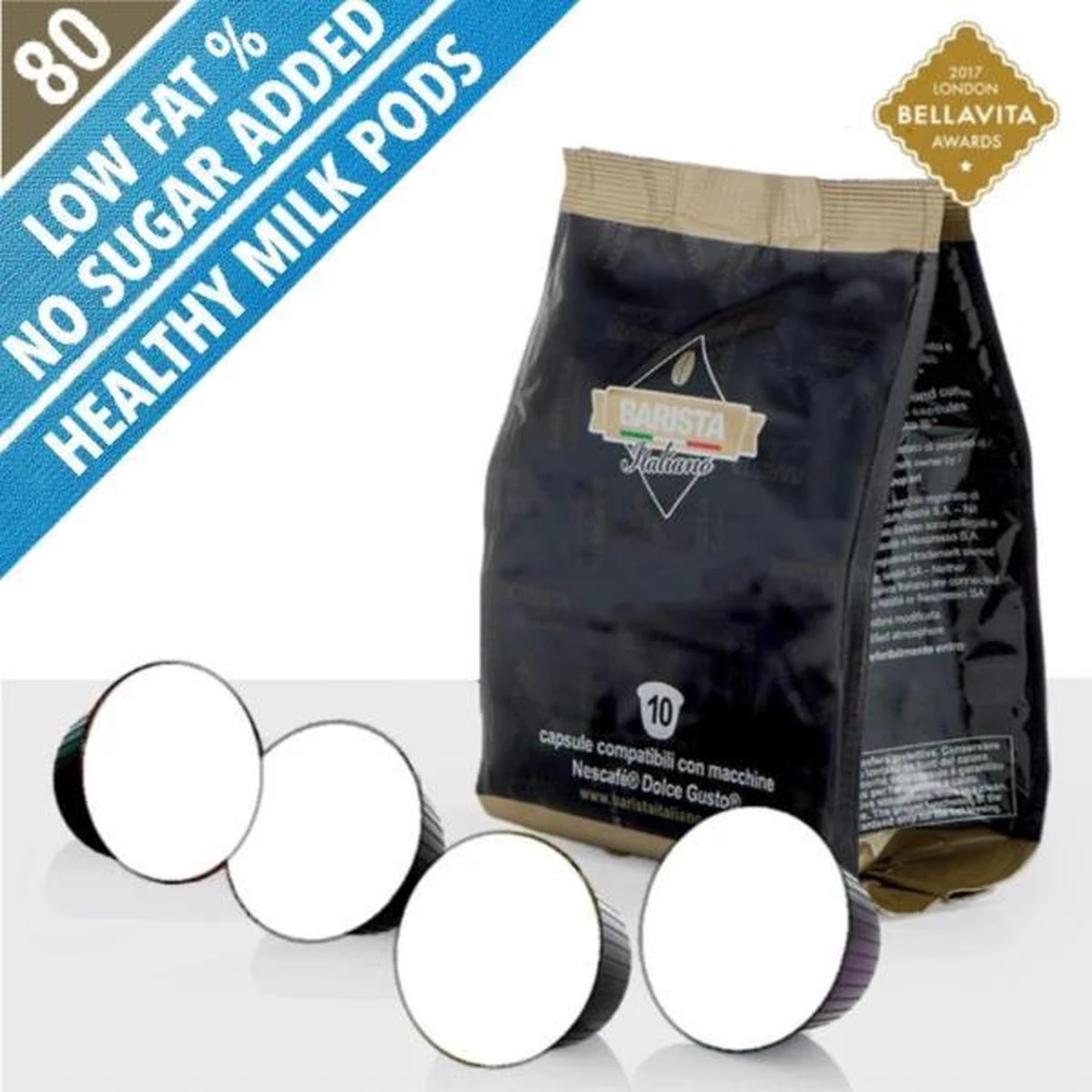 Barista Italiano Dolce Gusto Cappuccino Melk Low Fat - 80st 3 Barista Italiano Dolce Gusto Cappuccino Melk Low Fat - 80st