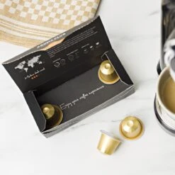 Aroma Club - Nespresso Compatible Capsules (120 St.) - No. 2 Smooth James - Intensiteit 3/5 - Espresso & Lungo - 100% Aluminium Koffiecups 13 Aroma Club - Nespresso Compatible Capsules (120 St.) - No. 2 Smooth James - Intensiteit 3/5 - Espresso & Lungo - 100% Aluminium Koffiecups -Koffiebenodigdheden Winkel 1200x1200 144