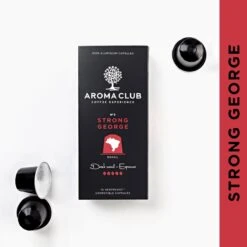 Aroma Club - Nespresso Compatible Capsules (120 St.) - No. 3 Strong George - Intensiteit 5/5 - Espresso - 100% Aluminium Koffiecups -Koffiebenodigdheden Winkel 1200x1200 15