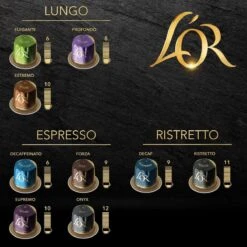 L'OR Espresso Decaffeinato Koffiecups - Intensiteit 6/12 - 10 X 10 Capsules 18 L'OR Espresso Decaffeinato Koffiecups - Intensiteit 6/12 - 10 X 10 Capsules -Koffiebenodigdheden Winkel 1200x1200 164