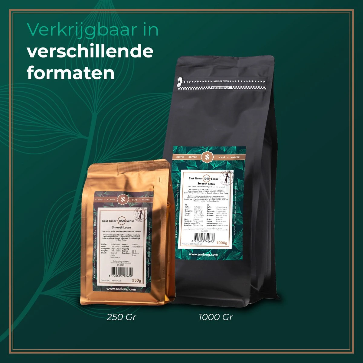 Soolong Sense Oost Timor Nr1000 Koffiebonen Smooth Lacau - Speciality Koffie Arabica Medium Roast Met Rijke Kruidige Smaak Met Heerlijke Ondertonen Van Karamel - Zak 250gram 7 Soolong Sense Oost Timor Nr1000 Koffiebonen Smooth Lacau - Speciality Koffie Arabica Medium Roast Met Rijke Kruidige Smaak Met Heerlijke Ondertonen Van Karamel - Zak 250gram - Afbeelding 5