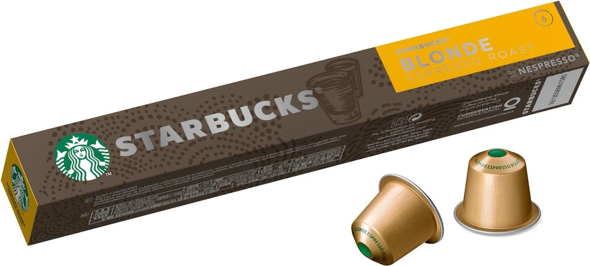 Starbucks By Nespresso Blonde Espresso Roast Capsules - 120 Koffiecups 7 Starbucks By Nespresso Blonde Espresso Roast Capsules - 120 Koffiecups - Afbeelding 5