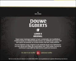 Douwe Egberts Lungo Original Koffiecups (6) - 5 X 40 Koffiecups -Koffiebenodigdheden Winkel 1200x966 1