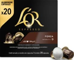 L'OR Espresso Forza Koffiecups - Intensiteit 9/12 - 10 X 20 Capsules 27 L'OR Espresso Forza Koffiecups - Intensiteit 9/12 - 10 X 20 Capsules -Koffiebenodigdheden Winkel 1200x975 4
