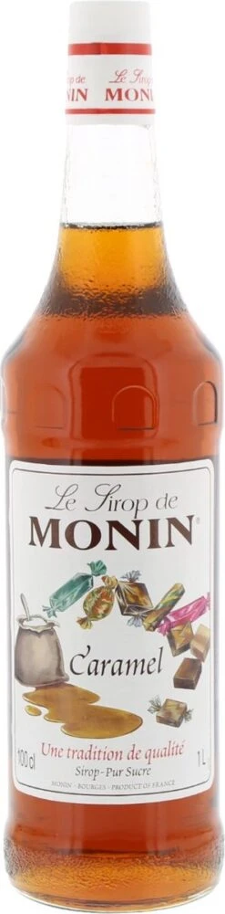 Monin Caramel Karamel 1 Liter Fles Koffie Siroop XL FLES