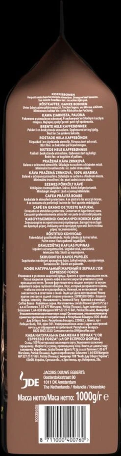 L'OR Forza Koffiebonen (9) - 4x 1000 Gram 9 L'OR Forza Koffiebonen (9) - 4x 1000 Gram -Koffiebenodigdheden Winkel 320x1200