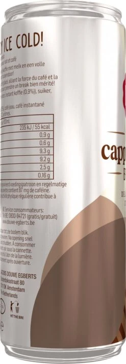 Douwe Egberts Ice Cappuccino IJskoffie - 12 X 250 Ml 10 Douwe Egberts Ice Cappuccino IJskoffie - 12 X 250 Ml -Koffiebenodigdheden Winkel 416x1200 2