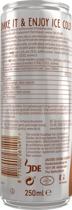 Douwe Egberts Ice Mocha Latte IJskoffie - 12 X 250 Ml 8 Douwe Egberts Ice Mocha Latte IJskoffie - 12 X 250 Ml -Koffiebenodigdheden Winkel 416x1200 4