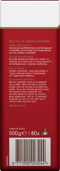 Douwe Egberts Aroma Rood Filterkoffie - 6 X 500 Gram 13 Douwe Egberts Aroma Rood Filterkoffie - 6 X 500 Gram -Koffiebenodigdheden Winkel 420x1200 5