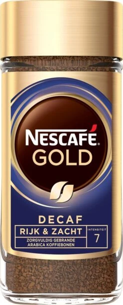 Nescafé Gold Decafé Oploskoffie - 6 Potten à 100 Gram 11 Nescafé Gold Decafé Oploskoffie - 6 Potten à 100 Gram -Koffiebenodigdheden Winkel 484x1200 1