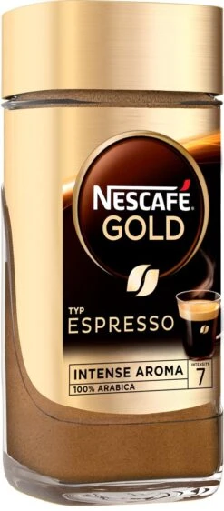 Nescafé Gold Espresso Oploskoffie - 6 Potten à 100 Gram 12 Nescafé Gold Espresso Oploskoffie - 6 Potten à 100 Gram -Koffiebenodigdheden Winkel 527x1200 2