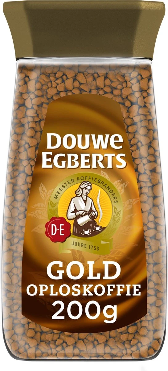 Douwe Egberts Gold Oploskoffie - 6 X Pot Van 200 Gram 4 Douwe Egberts Gold Oploskoffie - 6 X Pot Van 200 Gram - Afbeelding 2