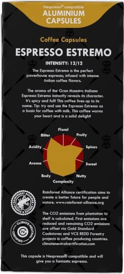 Gran Maestro Italiano - Koffiecups - Nespresso Compatibel Proefpakket - Espresso, Lungo En Meer - 10 X 20 Cups -Koffiebenodigdheden Winkel 546x1200