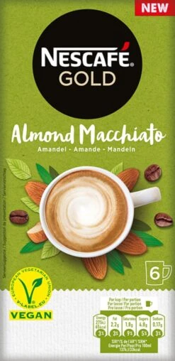 Nescafé Gold Almond Macchiato Oploskoffie - 6 Doosjes à 6 Zakjes 11 Nescafé Gold Almond Macchiato Oploskoffie - 6 Doosjes à 6 Zakjes -Koffiebenodigdheden Winkel 583x1200 2