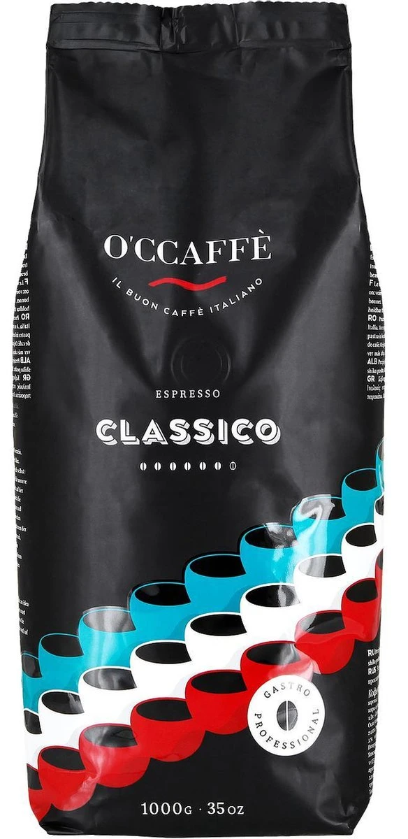 O'ccaffè - Premium Italiaanse Koffiebonen | Professional | Proefpakket XXL | 5 X 1kg | Barista Kwaliteit 4 O'ccaffè - Premium Italiaanse Koffiebonen | Professional | Proefpakket XXL | 5 X 1kg | Barista Kwaliteit - Afbeelding 2
