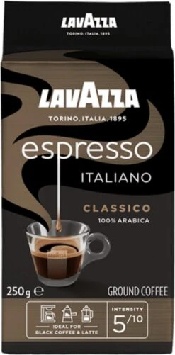 Lavazza Espresso Italiano Classico Gemalen / Filterkoffie - 8 X 250 Gram 13 Lavazza Espresso Italiano Classico Gemalen / Filterkoffie - 8 X 250 Gram -Koffiebenodigdheden Winkel 592x1200 1