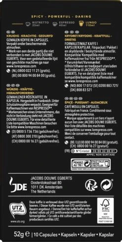 L'OR Lungo Estremo Koffiecups - Intensiteit 10/12 - 10 X 10 Capsules -Koffiebenodigdheden Winkel 606x1200 4