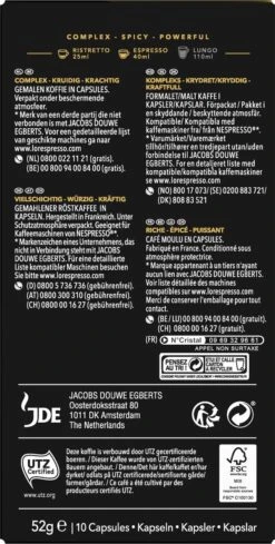 L'OR Espresso Supremo Koffiecups - Intensiteit 10/12 - 10 X 10 Capsules -Koffiebenodigdheden Winkel 606x1200 6