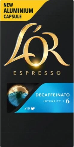 L'OR Espresso Decaffeinato Koffiecups - Intensiteit 6/12 - 10 X 10 Capsules 25 L'OR Espresso Decaffeinato Koffiecups - Intensiteit 6/12 - 10 X 10 Capsules -Koffiebenodigdheden Winkel 609x1200 1