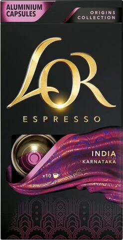L'OR Espresso Origins India (10) - 10 X 10 Koffiecups -Koffiebenodigdheden Winkel 614x1200 1