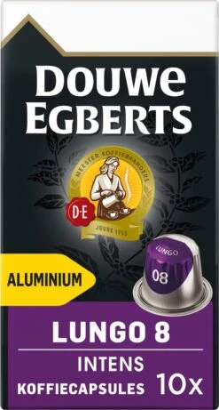 Douwe Egberts Lungo Intens Koffiecups - Intensiteit 8/12 - 10 X 10 Capsules 18 Douwe Egberts Lungo Intens Koffiecups - Intensiteit 8/12 - 10 X 10 Capsules -Koffiebenodigdheden Winkel 643x1200