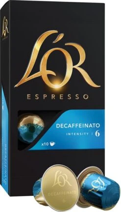 L'OR Espresso Decaffeinato Koffiecups - Intensiteit 6/12 - 10 X 10 Capsules 24 L'OR Espresso Decaffeinato Koffiecups - Intensiteit 6/12 - 10 X 10 Capsules -Koffiebenodigdheden Winkel 686x1200 2