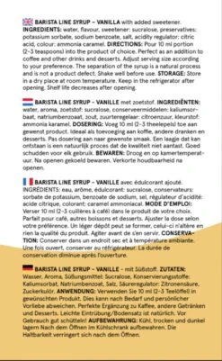 Fitcy | Koffiesiroop | Vanille | Barista Syrup | Zero | Vegan | Vetvrij | Suikervrij | Keto-vriendelijk | Koffie | Siroop | MET DOSEERPOMP | 1L -Koffiebenodigdheden Winkel 739x1200 1