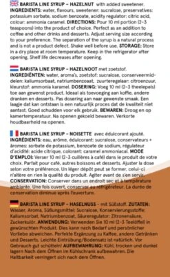 Fitcy | Koffiesiroop | Hazelnoot | Barista Syrup | Zero | Vegan | Vetvrij | Suikervrij | Keto-vriendelijk | Koffie | Siroop | MET DOSEERPOMP | 1L -Koffiebenodigdheden Winkel 739x1200
