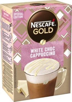 NESCAFE GOLD White Choc Cappuccino 6 Doosjes à 8 Zakjes 7 NESCAFE GOLD White Choc Cappuccino 6 Doosjes à 8 Zakjes -Koffiebenodigdheden Winkel 857x1200