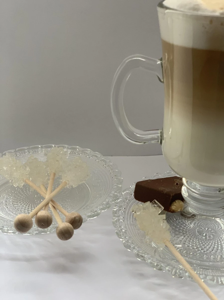 Luxe Kandijsticks - 10 Stuks - Thee - Koffie – Drank – Feest - Kandij - Sticks - Koffiesuiker - Kandij Sticks - Tafelversiering - Cadeau – Gift – Suikersticks – Cocktail - Wit - Kandijsuiker - Feestdagen - Hightea 4 Luxe Kandijsticks - 10 Stuks - Thee - Koffie – Drank – Feest - Kandij - Sticks - Koffiesuiker - Kandij Sticks - Tafelversiering - Cadeau – Gift – Suikersticks – Cocktail - Wit - Kandijsuiker - Feestdagen - Hightea - Afbeelding 2
