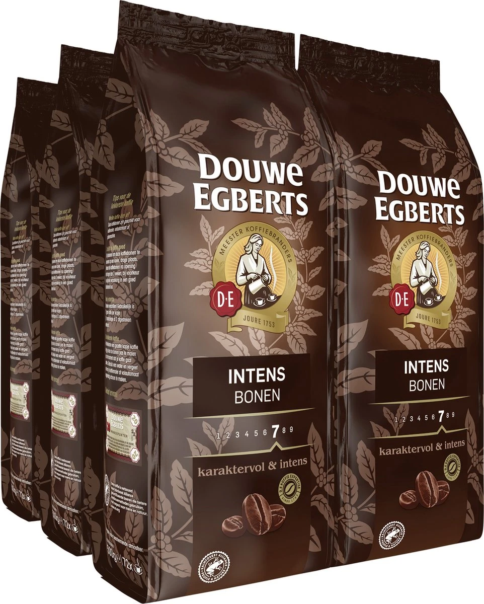 Douwe Egberts Intens Koffiebonen - 4 X 500 Gram 3 Douwe Egberts Intens Koffiebonen - 4 X 500 Gram
