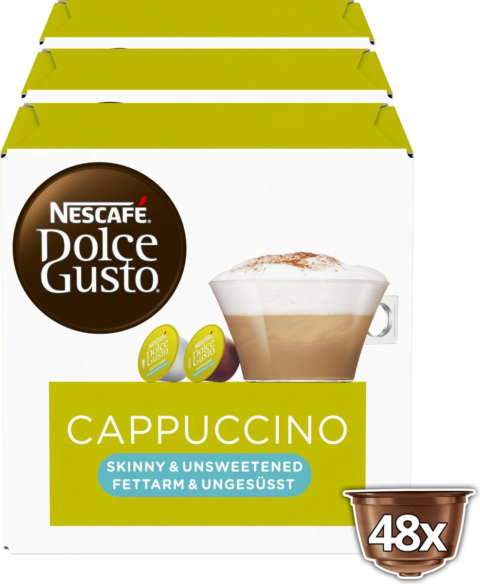 Nescafé Dolce Gusto Cappuccino Light Capsules - 48 Koffiecups 4 Nescafé Dolce Gusto Cappuccino Light Capsules - 48 Koffiecups - Afbeelding 2