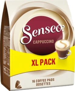 Senseo Cappuccino Koffiepads - 2/9 Intensiteit - 4 X 16 Pads - Voordeelverpakking 16 Senseo Cappuccino Koffiepads - 2/9 Intensiteit - 4 X 16 Pads - Voordeelverpakking -Koffiebenodigdheden Winkel 990x1200