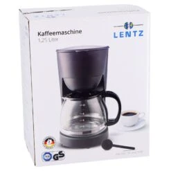 Koffiezetapparaat 1,25L Zwart 750W 11 Koffiezetapparaat 1,25L Zwart 750W -Koffiebenodigdheden Winkel bb7a545f64dcbc170ce5ff023bb39618